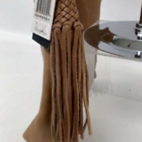 The Sak Women's Beige Leather Adjustable Strap Crossbody Shoulder Handbag Purse - Picture 5 of 6